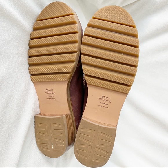 Stuart Weitzman Metermaid Velvet Combat Boots Size 7.5/8 Worn Once! - Picture 9 of 15